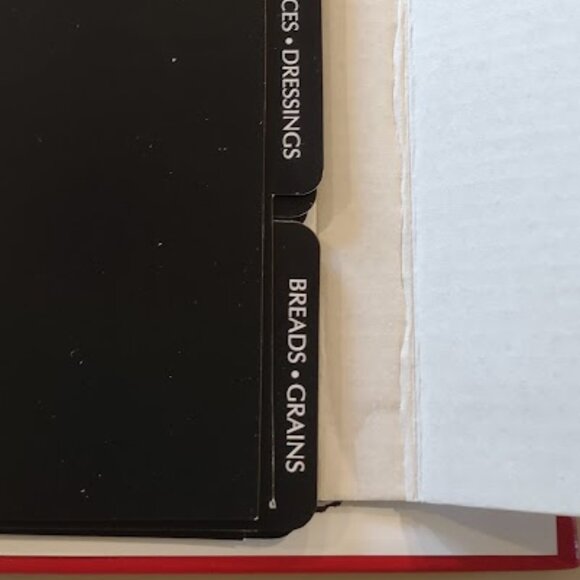 C. R.GIBSON KITCHEN KEEPER BINDER BONDED RED LEATHER RECIPE BOOK 9 X 9.5  NWOT - Picture 11 of 13